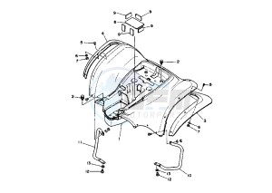 YFA BREEZE 125 drawing REAR FENDER