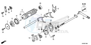 TRX500FM6H Europe Direct - (ED) drawing GEARSHIFT FORK