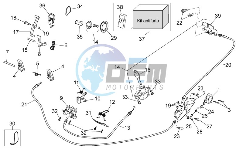 Lock hardware kit