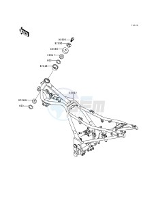 EX 250 F [NINJA 250R] (F10-F14) [NINJA 250R] drawing FRAME