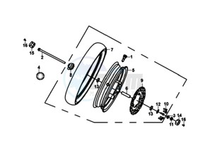 JET 14 45KMH 50 (L8) EU EURO4 drawing FRONT WHEEL