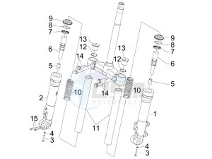 Runner 200 VXR 4t Race (UK) UK drawing Fork components (Kayaba)