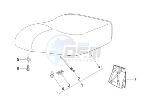 Liberty 125 4t ptt e3 (F) France drawing Saddle seats - Tool roll