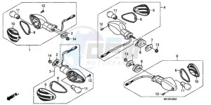 CBR600RAA Australia - (U / ABS) drawing WINKER (3)