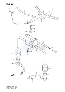 DL650 (E2) V-Strom drawing FRONT BRACKET