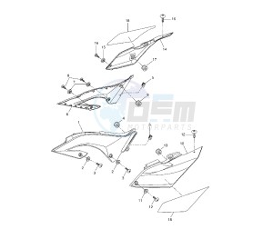 WR X 125 drawing SIDE COVER