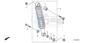 TRX420FEA Australia - (U / 2U 4WD) drawing REAR CUSHION