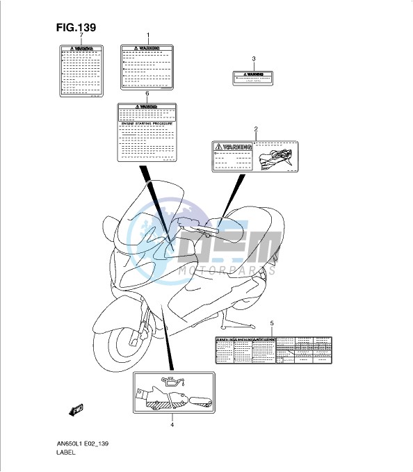 LABEL (AN650L1 E19)