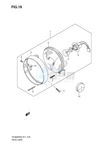 TS185ER (E71) drawing HEADLAMP