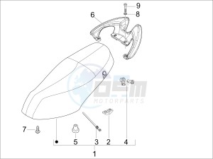 Fly 50 4t 4v (USA) drawing Saddle seats - Tool roll