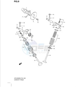 DR125SML0 drawing CAMSHAFT - VALVE