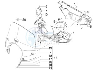 Beverly 500 Tourer (USA) USA drawing Handlebar cover