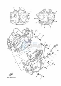 YFM700FWB KODIAK 700 (B6KA) drawing CRANKCASE