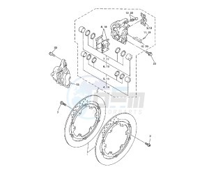 XJR 1300 drawing FRONT BRAKE CALIPER