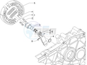 LXV 50 2T CH drawing Rear brake - Brake jaw