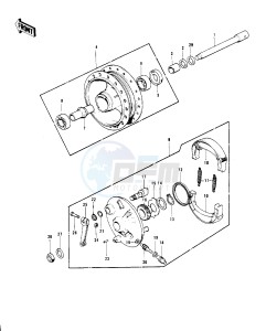 G4 TR (D-E) 100 drawing FRONT HUB_BRAKE -- 70-73- -