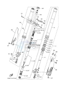 YZ125 (1SRM 1SRN 1SRP 1SRR 1SRR) drawing FRONT FORK