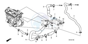 CBF1000T9 Europe Direct - (ED) drawing WATER PIPE