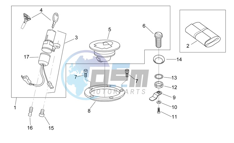 Lock hardware kit