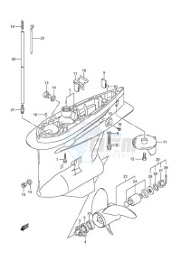 DF 150 drawing Gear Case (C/R)