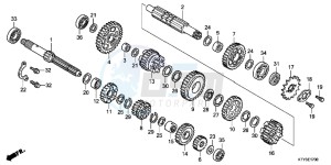 CBR125RWB CBR125RW E drawing TRANSMISSION