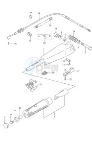 DF 9.9 drawing Tiller Handle