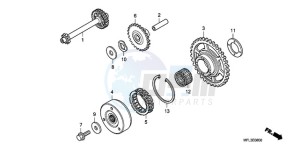 CBR1000RA9 France - (F / ABS CMF) drawing STARTING CLUTCH