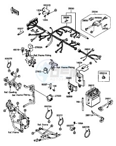 KL 650 A [KLR650] (A6-A9) [KLR650] drawing CHASSIS ELECTRICAL EQUIPMENT