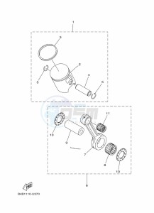 YZ85LW YZ85 (B0GG) drawing OPTIONAL PARTS 1