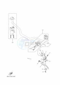 XTZ690 TENERE 700 (BHLA) drawing HANDLE SWITCH & LEVER