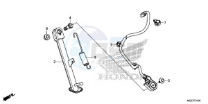 CB500XAF CB500X UK - (E) drawing STAND