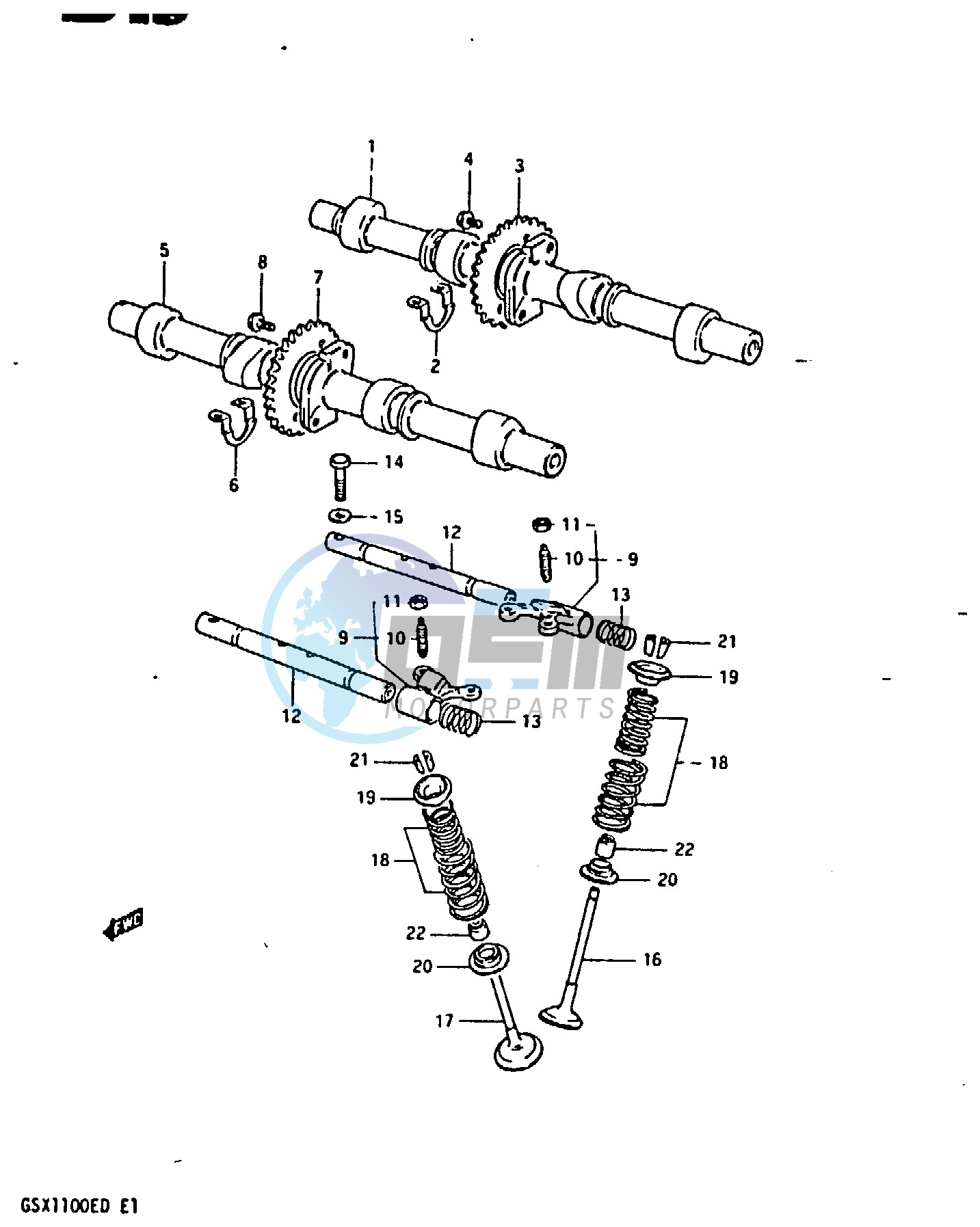 CAM SHAFT - VALVE (MODEL Z)