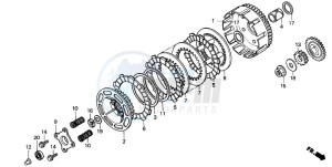 NSR125R drawing CLUTCH