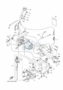 YFM700FWAD GRIZZLY 700 EPS (BFEG) drawing WINCH