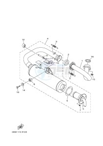 YXE700E YXE70WPHH (2MBG) drawing EXHAUST