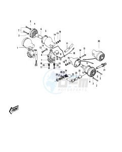 G4 TR (A-C) 100 drawing TURN SIGNALS G4TR-C -- 70-73- -