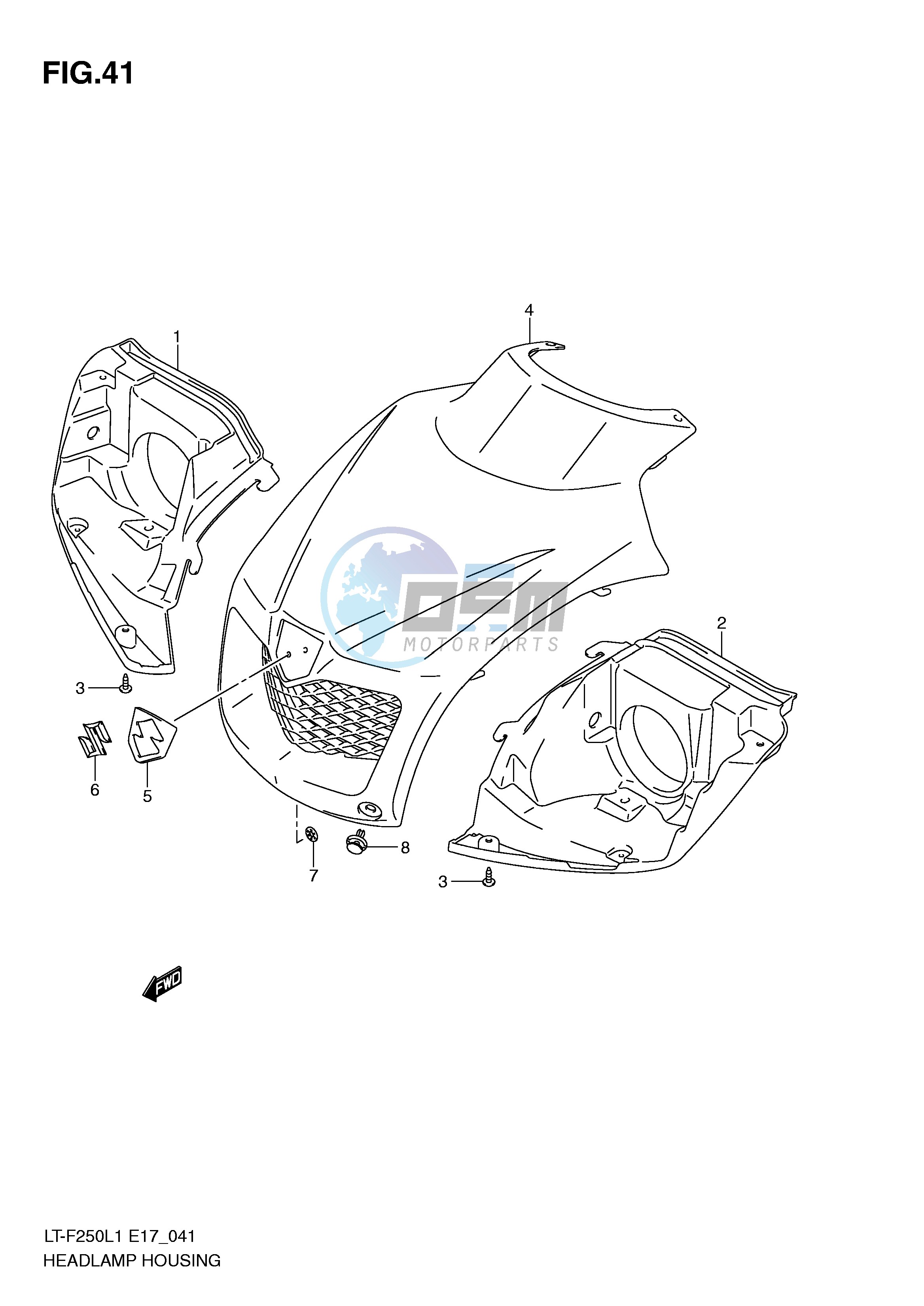 HEADLAMP HOUSING