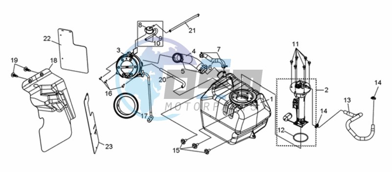 FUEL TANK - FUEL CUT