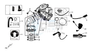 MIO 50 SPORT 45KMH drawing CARBURATOR