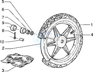 Liberty 125 Leader drawing Rear Wheel