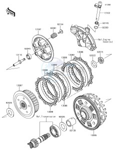 VERSYS 650 ABS KLE650FHF XX (EU ME A(FRICA) drawing Clutch