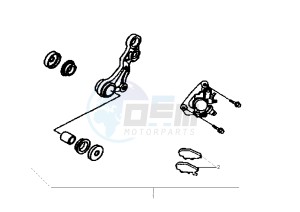 CINDERELLA - 50 cc drawing FRONT BRAKE CALLIPER