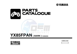 YXF850E YX85FPAN (BARK) drawing Infopage-1