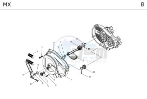 MX F.D. 50 drawing ENGINE TAV_B