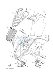 YFM700R YFM7RB RAPTOR 700R (1ASE 1ASF 1ASD) drawing FRONT FENDER