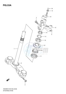 AN400 (E3-E28) Burgman drawing STEERING STEM (AN400SK5 SK6)