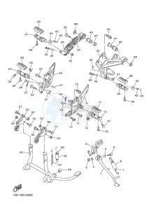 FJR1300A FJR1300-A FJR1300A ABS (B88D) drawing STAND & FOOTREST