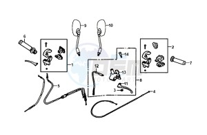 ALLO 50 (25 KM/H) (AJ05WA-NL) (L8-M0) drawing CABLE SWITCH HANDLE LEVER / ALLO 50 (25 KM/H) (AJ05WA-NL) (L8-M0)