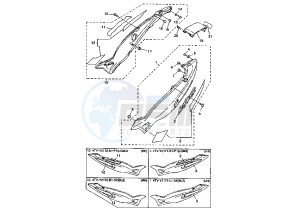 YZF R THUNDER CAT 600 drawing SIDE COVER