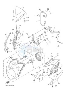 FZ8-N 800 FZ8 (NAKED) (39PL) drawing HEADLIGHT